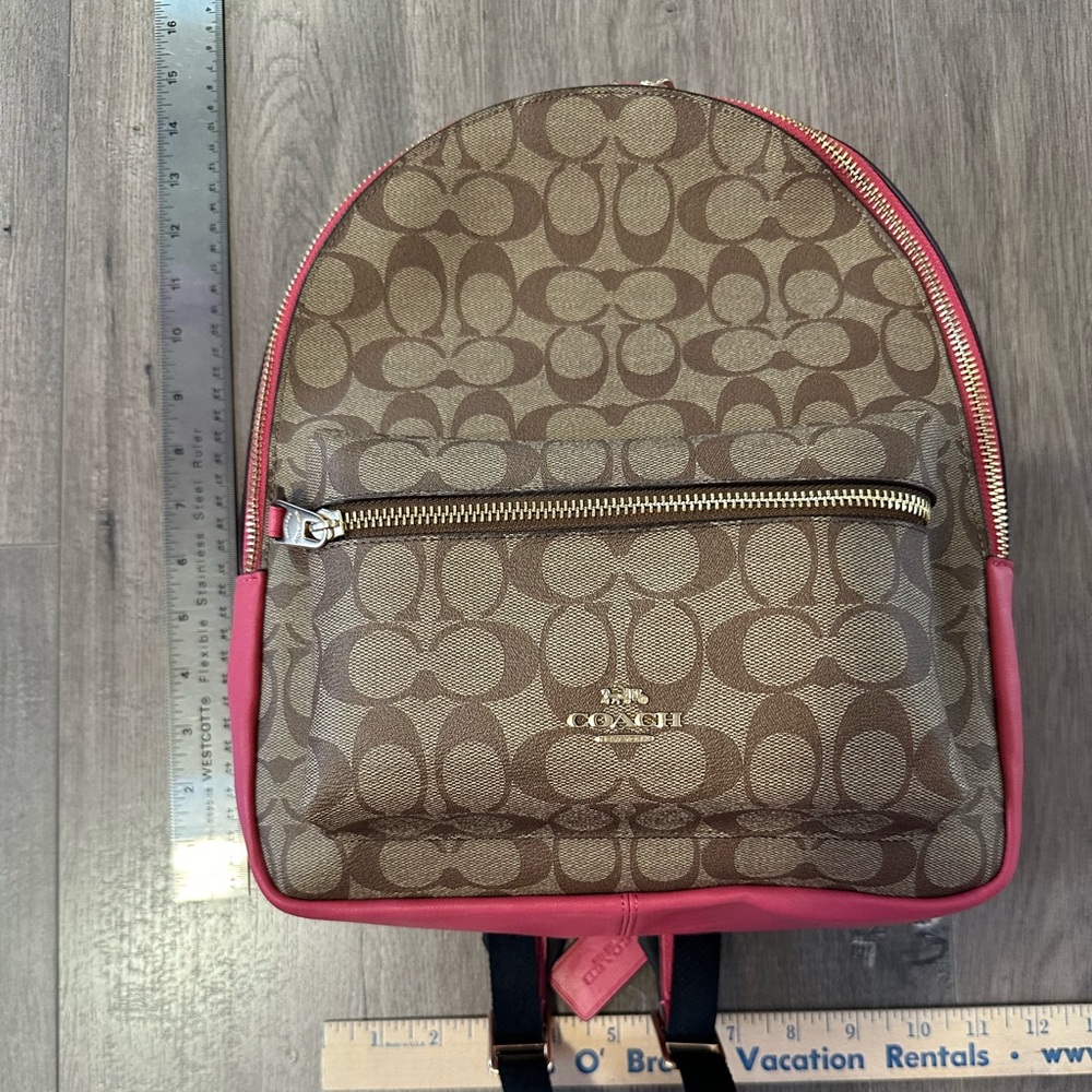 Coach Medium Charlie Backpack in Signature Canvas